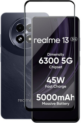 Fablue Edge To Edge Tempered Glass for Realme 13 5G(Pack of 1)