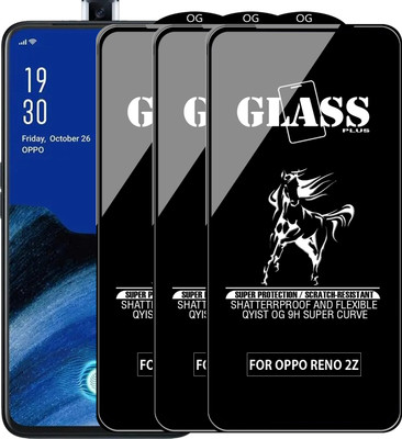 Qyist Edge To Edge Tempered Glass for OPPO Reno 2z(Pack of 3)