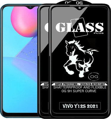 Rofix star Edge To Edge Tempered Glass for VIVO Y12S 2021(Pack of 2)