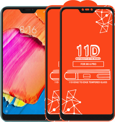 Roxel Edge To Edge Tempered Glass for Mi Redmi 6 pro(Pack of 2)