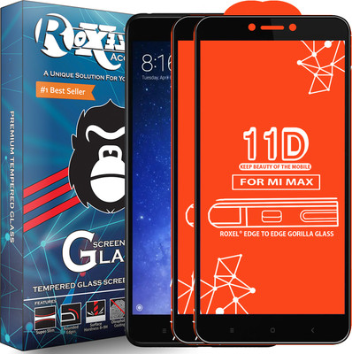 Roxel Edge To Edge Tempered Glass for Mi Max(Pack of 2)