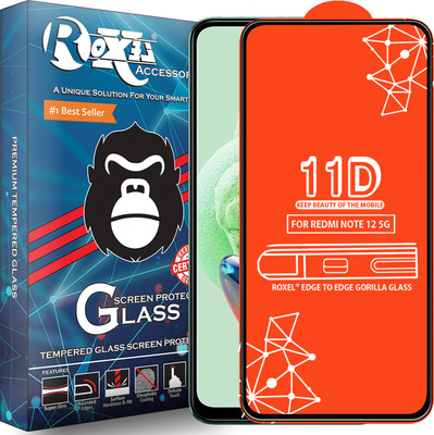Roxel Edge To Edge Tempered Glass for Redmi Note 12 5G(Pack of 1)
