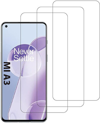 Coberta Case Edge To Edge Tempered Glass for MI A3(Pack of 3)