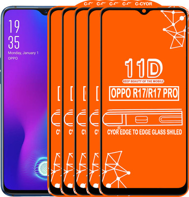 CYOR Edge To Edge Tempered Glass for OPPO R17 PRO(Pack of 5)