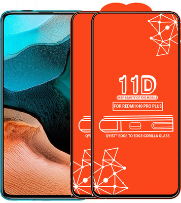 Qyist Edge To Edge Tempered Glass for Xiaomi Redmi K40 Pro Plus(Pack of 2)