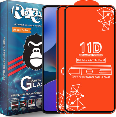 Roxel Edge To Edge Tempered Glass for Redmi Note 12 Pro Plus 5G(Pack of 2)