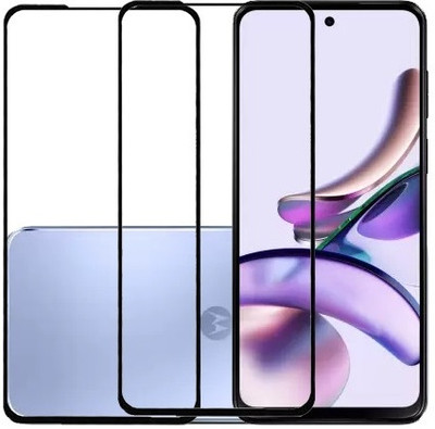ojucase Edge To Edge Tempered Glass for Motorola G14, Moto G14(Pack of 2)