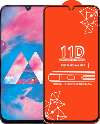 Roxel Edge To Edge Tempered Glass for Samsung Galaxy M30(Pack of 1)