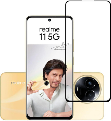EITANSHA CREATION Edge To Edge Tempered Glass for realme 11 5G, Realme 11(Pack of 1)
