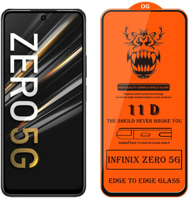HIE POWER Edge To Edge Tempered Glass for Infinix Zero 5G 2023-| 9H Hardness | High Clarity | Touch Sensitive | (with Easy Installation Kit)(Pack of 1)
