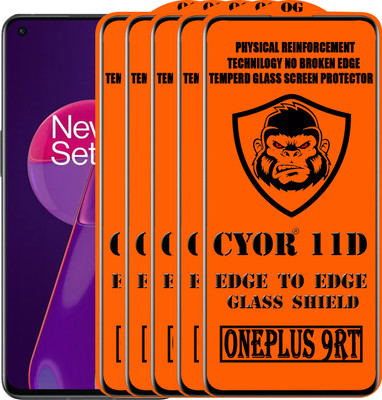 CYOR Edge To Edge Tempered Glass for ONEPLUS 9RT(Pack of 5)