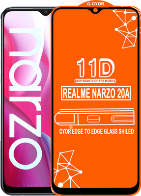 CYOR Edge To Edge Tempered Glass for REALME NARZO 20A(Pack of 1)