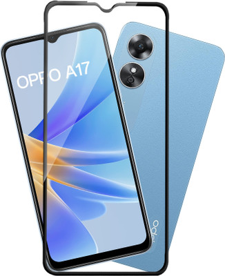 HUPSHY Edge To Edge Tempered Glass for OPPO A17(Pack of 1)
