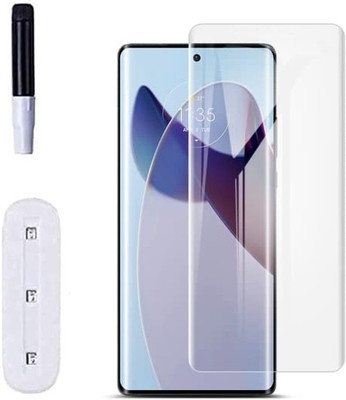 A-Allin1 Edge To Edge Tempered Glass for Moto Edge 30 Ultra, UV Temper Glass Edge to Edge HD Quality Full Screen Coverage(Pack of 1)