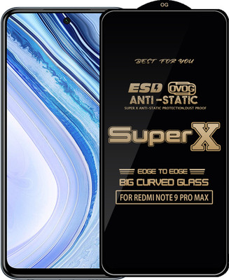 Qyist Edge To Edge Tempered Glass for REDMI NOTE 9 PRO MAX(Pack of 1)