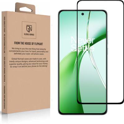 GLOBAL NOMAD Edge To Edge Tempered Glass for OnePlus Nord CE4, Oppo K12 5G Glass(Pack of 1)