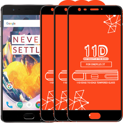 Roxel Edge To Edge Tempered Glass for OnePlus 3T(Pack of 3)