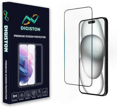 DIGISTON Edge To Edge Tempered Glass for APPLE IPHONE 15 PLUS SUPER X(Pack of 1)