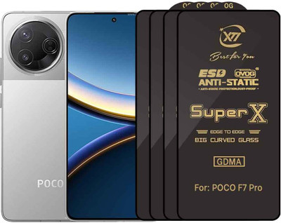 GDMA Edge To Edge Tempered Glass for POCO F7 PRO(Pack of 4)