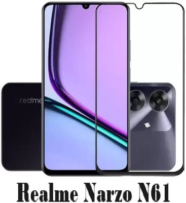 LIKEDESIGN Edge To Edge Tempered Glass for Realme NARZO N61 5G(Pack of 1)
