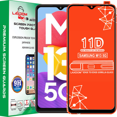 Laxdom Edge To Edge Tempered Glass for SAMSUNG GALAXY M13 5G(Pack of 1)