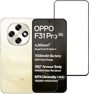 Chronic Edge To Edge Tempered Glass for OPPO F31 Pro 5G(Pack of 1)