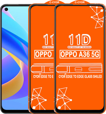 CYOR Edge To Edge Tempered Glass for OPPO A36 5G(Pack of 2)