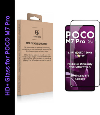 GLOBAL NOMAD Edge To Edge Tempered Glass for POCO M7 Pro 5G(Pack of 1)