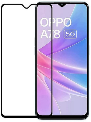Bodoma Edge To Edge Tempered Glass for Oppo A78 4G(Pack of 1)