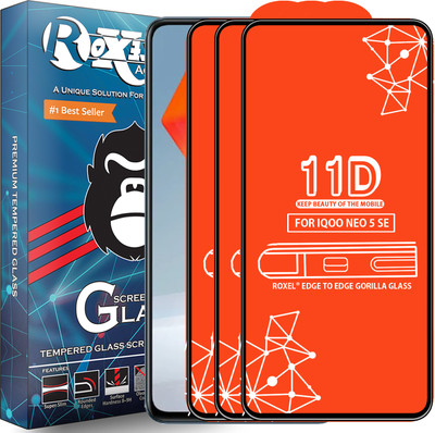 Roxel Edge To Edge Tempered Glass for Iqoo Neo 5 Se(Pack of 3)
