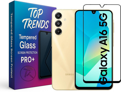 TopTrends Edge To Edge Tempered Glass for SAMSUNG Galaxy A16 5G, Samsung A16 5G, with Easy Self Installation Kit(Pack of 1)