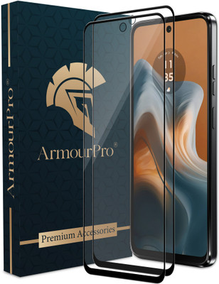 ArmourPro Edge To Edge Tempered Glass for Motorola G34 5G, Motorola G34, Moto G34 5G, Moto G34, G34, Black Border OG Glass(Pack of 2)