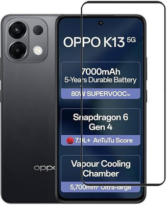 DRYLBEET CASE Edge To Edge Tempered Glass for OPPO K13 5G(Pack of 1)