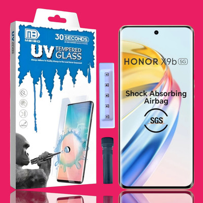 KadWaniya Edge To Edge Tempered Glass for Honor X9b 5G, HONOR X9B 5G, Meibo Series 3D Curved (30 Seconds Quick Paste) High Quality UV Liquide Glue Glass with Easy Installation Kit-425(Pack of 1) KadWaniya Edge To Edge Tempered Glass for Honor X9b 5G, HONOR X9B 5G, Meibo Series 3D Curved (30 Seconds Quick Paste) High Quality UV Liquide Glue Glass with Easy Installation Kit-425(Pack of 1)