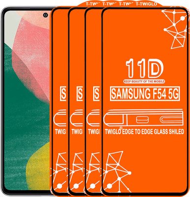 TWIGLO Edge To Edge Tempered Glass for SAMSUNG F54 5G(Pack of 4)