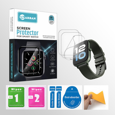 ARBAN Edge To Edge Tempered Glass for BOULT Ridge 1.8 INCH Smartwatch 3 PROTECTOR + 3 WIPES + 3 DUST REMOVAL STICKER + 1 WIPER(Pack of 3) ARBAN Edge To Edge Tempered Glass for BOULT Ridge 1.8 INCH Smartwatch 3 PROTECTOR + 3 WIPES + 3 DUST REMOVAL STICKER + 1 WIPER(Pack of 3)