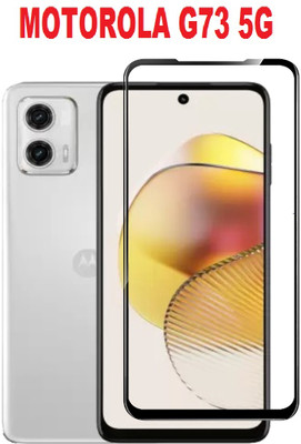 DSCASE Edge To Edge Tempered Glass for MOTOROLA G73 5G, Moto G73 5G(Pack of 1)