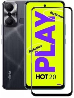 VDAT Edge To Edge Tempered Glass for Infinix HOT 20 Play, INFINIX HOT 20 PLAY, HOT 20 Play(Pack of 1)