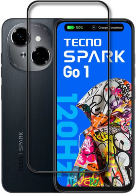 NKCASE Edge To Edge Tempered Glass for Tecno Spark Go 1(Pack of 1)