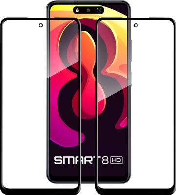 Knotyy Edge To Edge Tempered Glass for Infinix SMART 8 HD(Pack of 2)