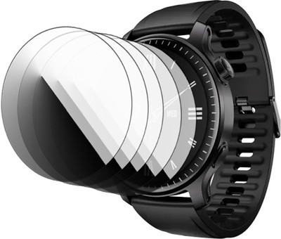 HIDEOUS Edge To Edge Tempered Glass for boAt Ultima Prime Smartwatch(Pack of 5)