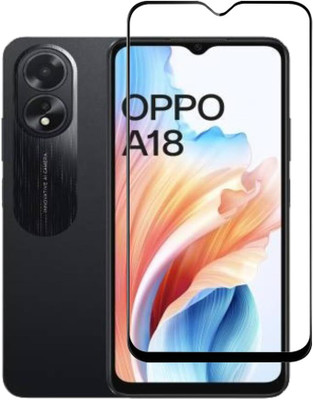 iCopertina Edge To Edge Tempered Glass for OPPO A18(Pack of 1)
