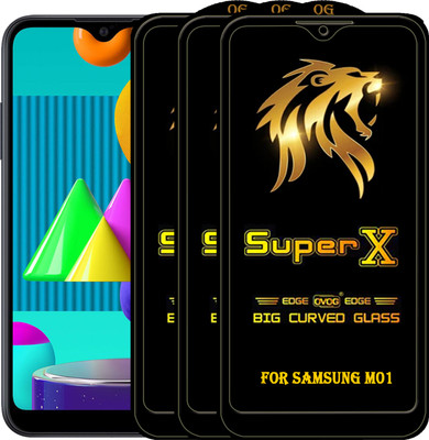 PFOAM Edge To Edge Tempered Glass for SAMSUNG GALAXY M01(Pack of 3)