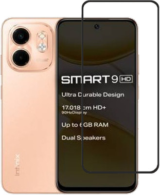 BRENZZ Edge To Edge Tempered Glass for Infinix Smart 9 HD, Infinix Smart 9 hd(Pack of 1)