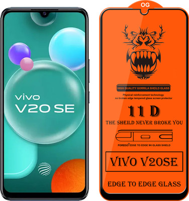 Forego Edge To Edge Tempered Glass for Vivo V20 SE(Pack of 1)