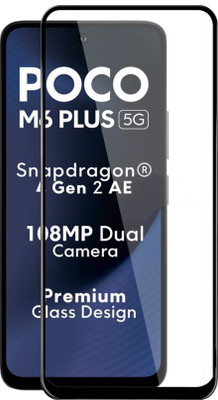 GLOBAL NOMAD Edge To Edge Tempered Glass for POCO M6 Plus 5G(Pack of 1)