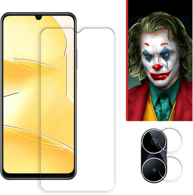 ARBAN Edge To Edge Tempered Glass for Realme Narzo N53 4G Tempered Screen Protector | Anti-Scratch | Edge to Edge Full Coverage | 9H Hardness ( 1 FRONT SCREEN GUARD + 1 CAMERA LENS PROTECTOR + 1 FREE BACK EMBOSSED SKIN026 )(Pack of 1)