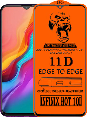 CYOR Edge To Edge Tempered Glass for INFINIX HOT 10I(Pack of 1)