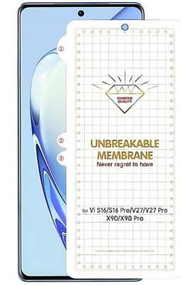 Bulkwala Edge To Edge Tempered Glass for Front Screen Protector Transparent Protective Compatible With (Vivo S16 / S16 Pro Front) Cellphone, Front Screen Protector Unbreakable Membrane Scratch Guard Transparent Protective Compatible With (Vivo S16 / S16 Pro Front) Cellphone(Pack of 1)