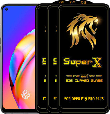 PFOAM Edge To Edge Tempered Glass for OPPO F19 PRO PLUS(Pack of 3)